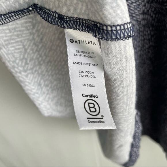 Athleta Santorini sleeveless dress navy and white size petite medium - Picture 9 of 9